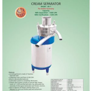 Cream separator
