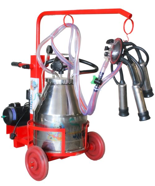 Single bucket milking machine